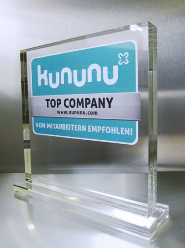 Tombstone "Kununu Top Company" - Kaffee Partner GmbH